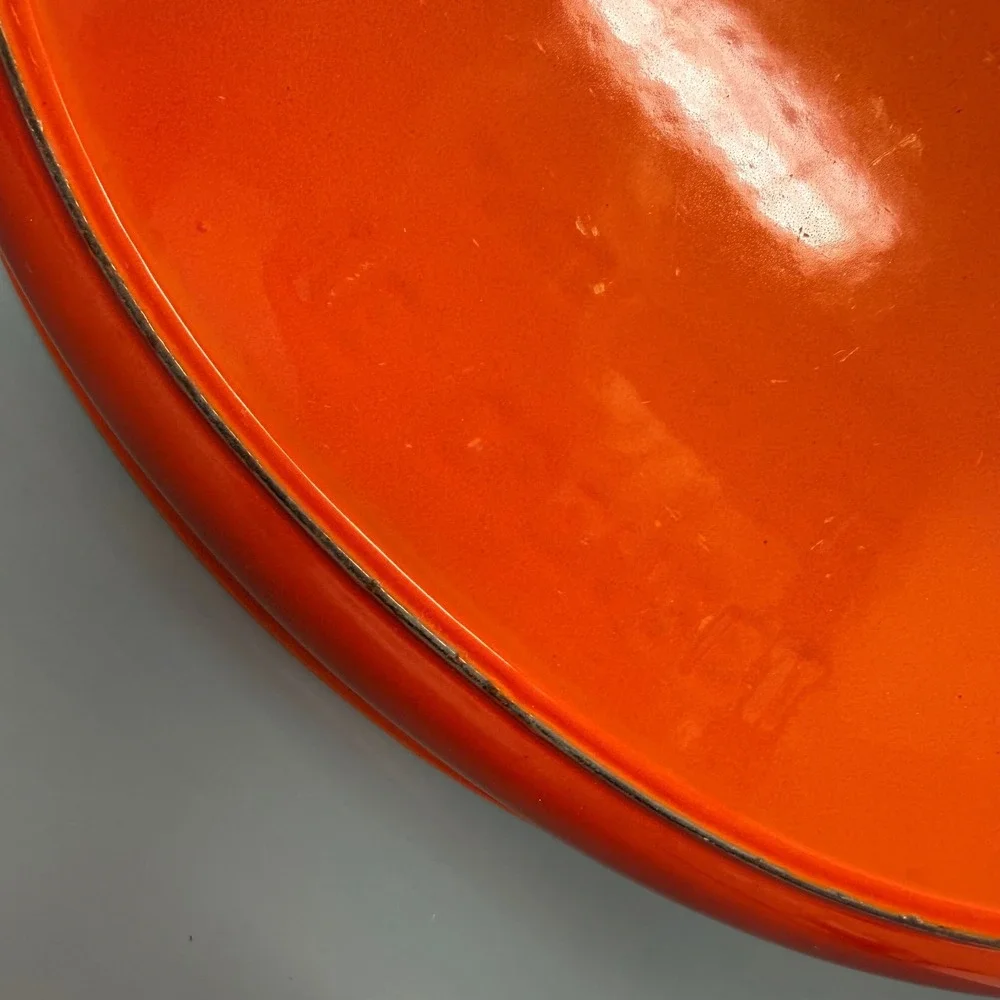 Le Creuset Flame Orange Enameled Cast Iron Oval Gratin Roasting Dish 36 France